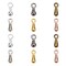 600 Pieces Alloy Extender Chain Terminator Charm Tear Drop Dangle End Beads End Piece for DIY Jewelry Findings Necklace Making(6 Colors)